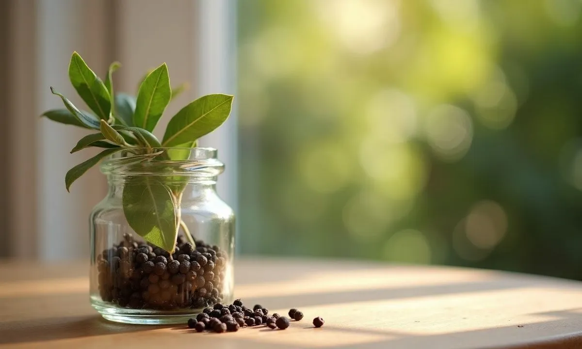 bay leaves black pepper jar - Why placing bay leaves and black pepper in a small jar near your entrance is thought to shie...
